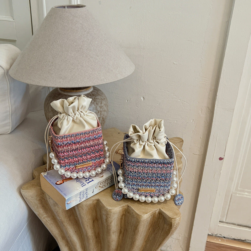 Stylish Textured Mini Handbag