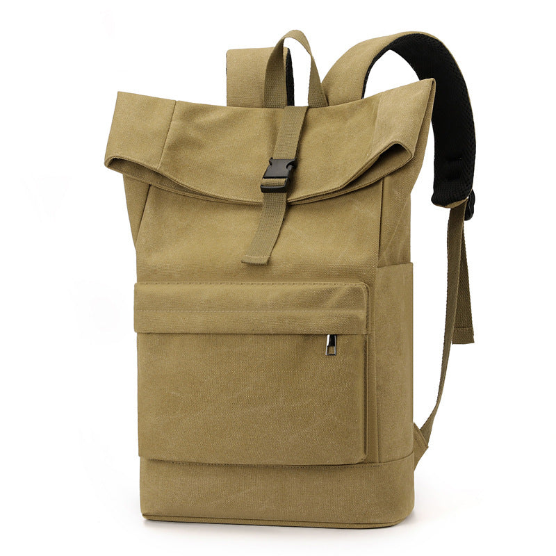 Rolltop Backpack with Multi-Functional Pockets