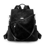Stylish Multi-Functional Leather Backpack