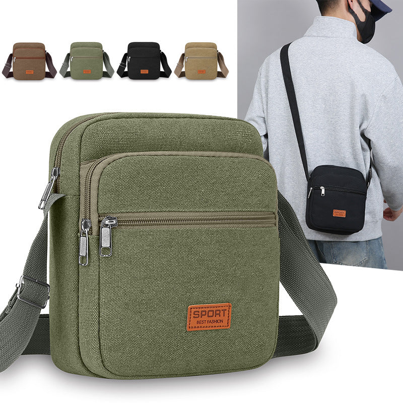Versatile Canvas Crossbody Bag