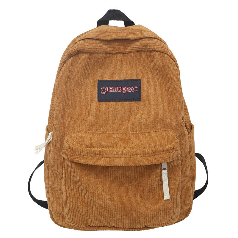 Corduroy Utility School Backpack