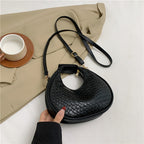 Textured Woven Crossbody Bag