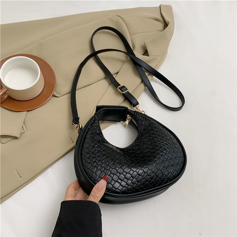 Textured Woven Crossbody Bag