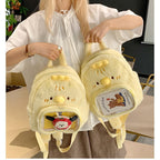 Plush-Cute Backpack with Animal Motif