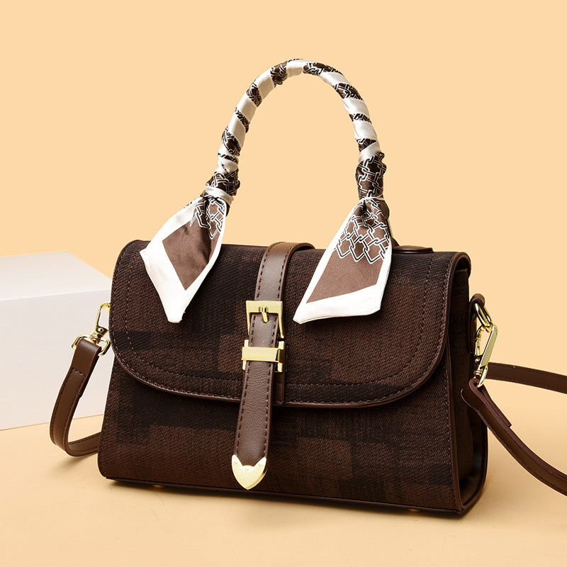 Decorative Scarf Accent Handbag