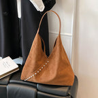 Unique Textured Suede Hobo Bag
