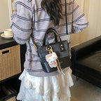 Ladies Mini Shoulder Bag with Cute Pendant