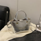 Women elegant mini handbag with structured design and removable shoulder strap