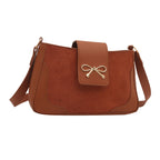 Stylish Faux Suede Handbag