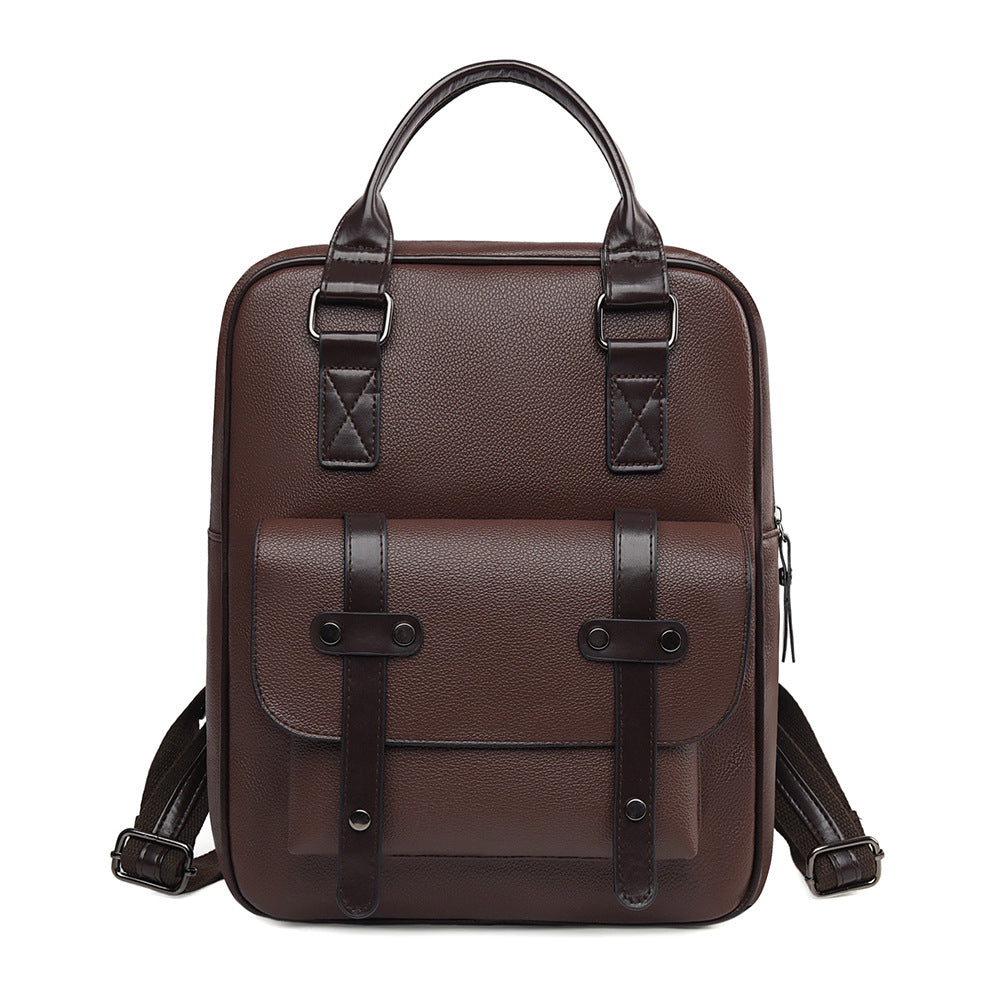 Structured Leather Backpack Calm Wears