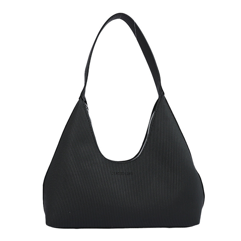 Textured Hobo Shoulder Bag