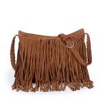 Stylish Fringe Suede Crossbody Bag
