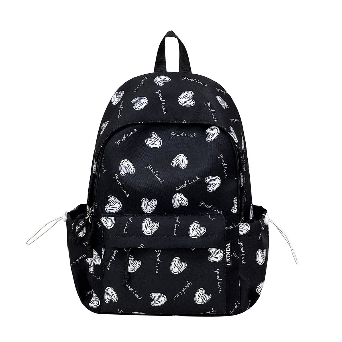 Heart-Pattern Casual Backpack