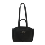 Elegant Bow Accent Handheld Tote Bag