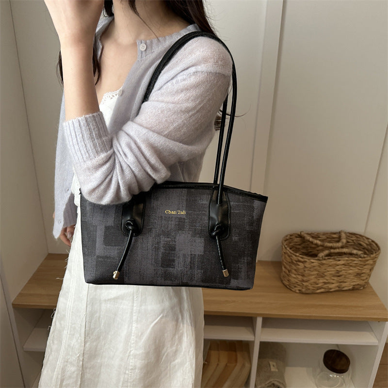 Ladies elegant tote bag with textured material-https://detail.1688.com/offer/1047988079786.html-Calm Wears-Black-nothing-Calm Wears