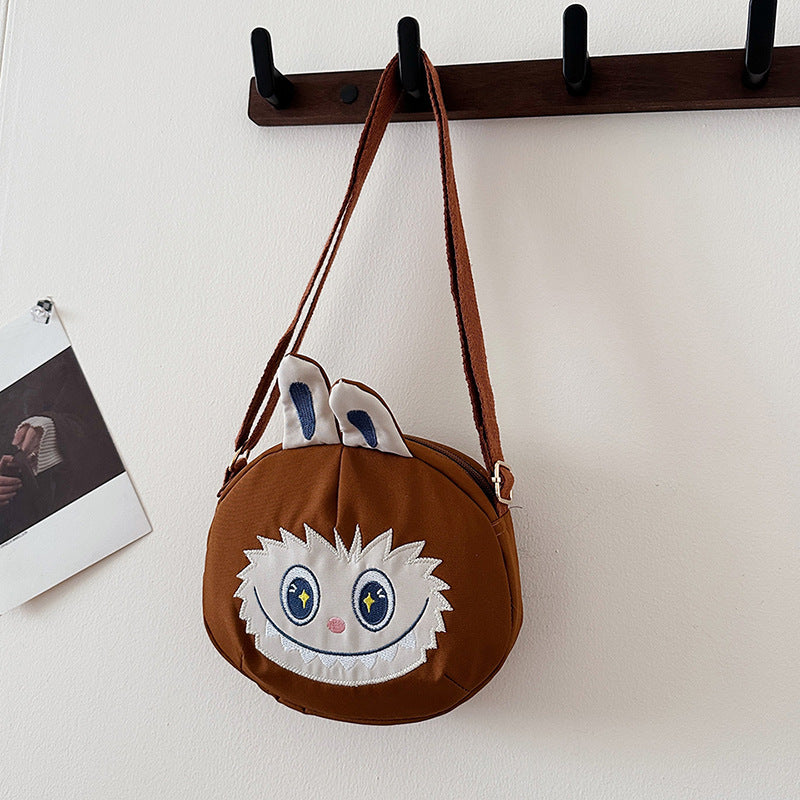 Plush children's backpack in cute penguin design