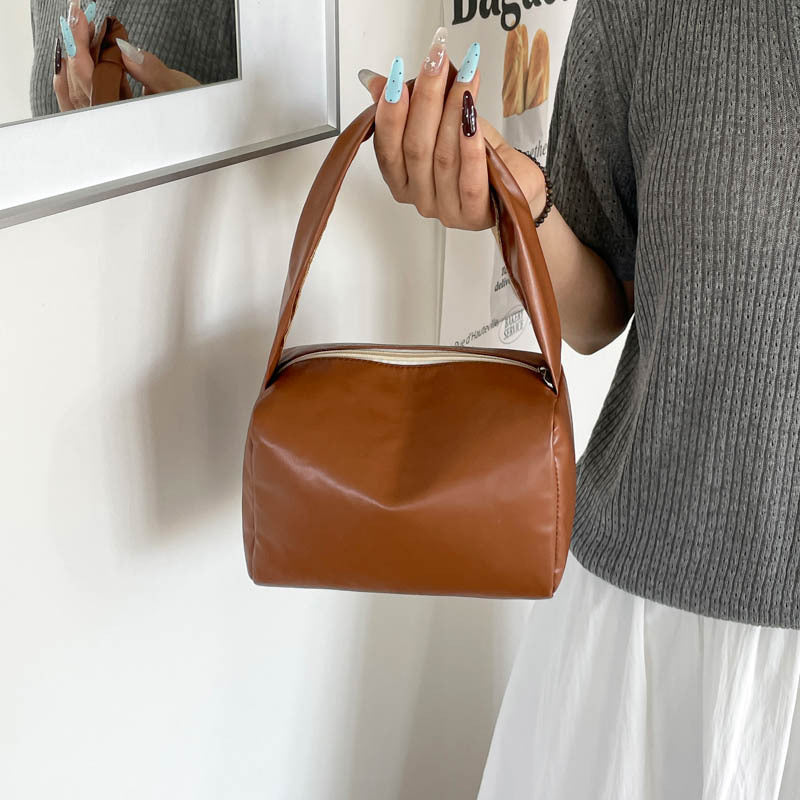 Vintage-Inspired Structured Handbag