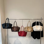Women's tote bag with structured design-https://detail.1688.com/offer/1028146659910.html-Calm Wears-White-411221-Calm Wears