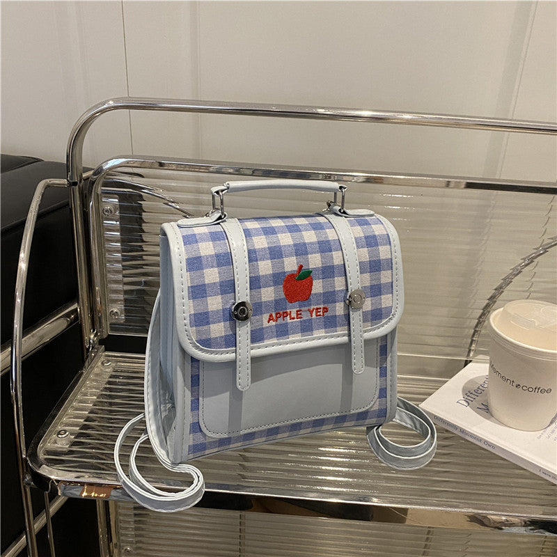 Playful Checked Mini Backpack