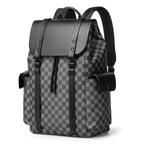 Vintage Checkered Pattern Backpack Calm Wears