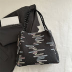 Quilted Decorative Shoulder Bag