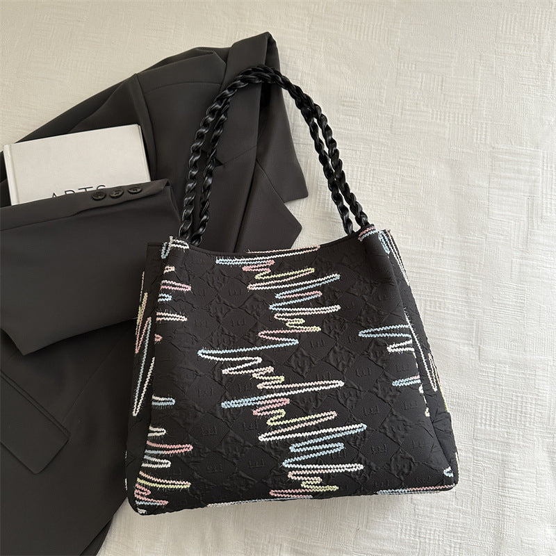 Quilted Decorative Shoulder Bag
