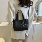 Structured Faux Leather Handbag