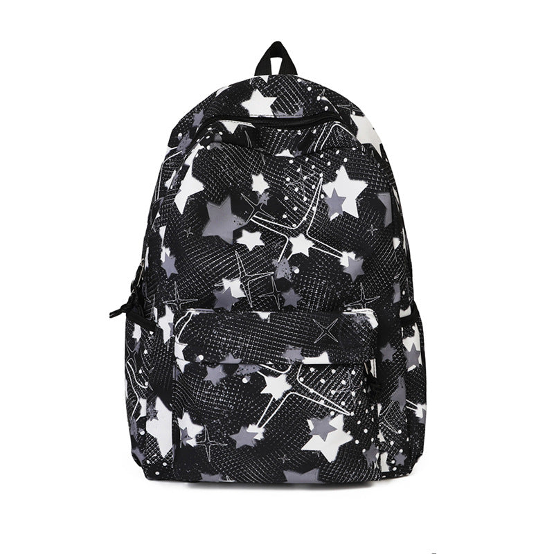 Star Patterned Adventure Backpack for Outdoor Travel