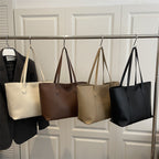 Women's elegant tote bag with minimalist structure-https://detail.1688.com/offer/1029572855326.html-Calm Wears-Braun-nothing-Calm Wears