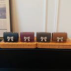 WoCharming Bow-Embellished Mini Handbag