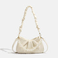 Elegant Pearl-Accent Sling Bag