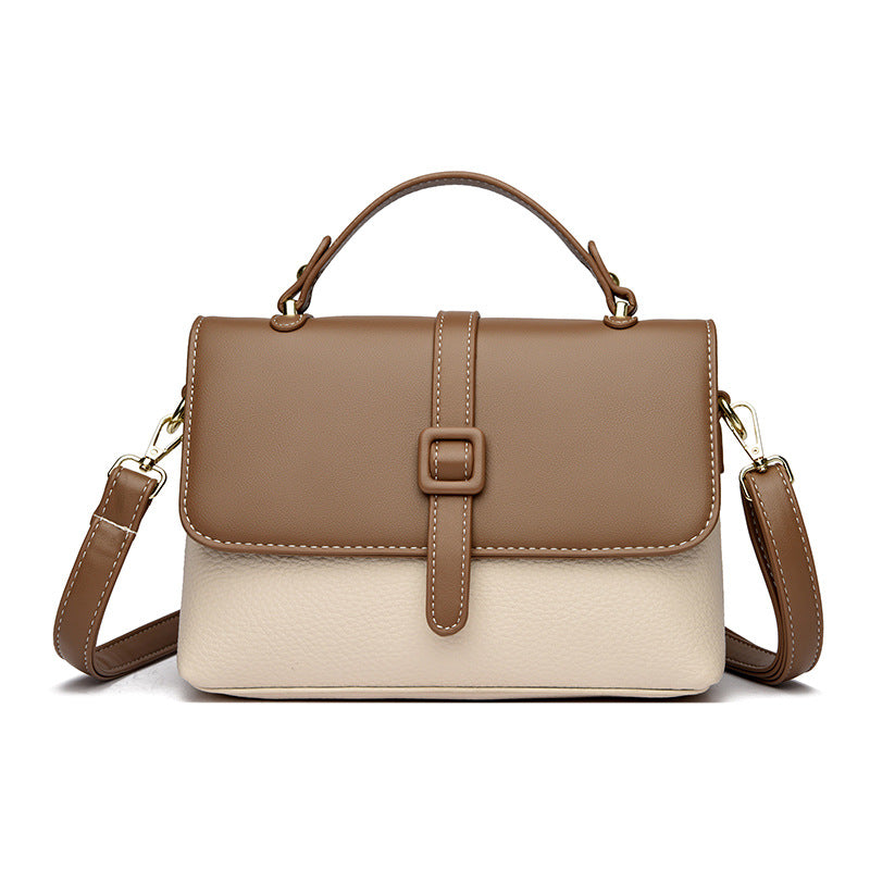 Elegant Dual-Tone Handbag