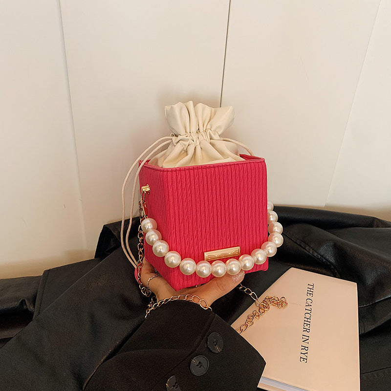 Women's mini handbag with detachable pearl chain-https://detail.1688.com/offer/831873085478.html-Calm Wears-Rosa-nothing-Calm Wears