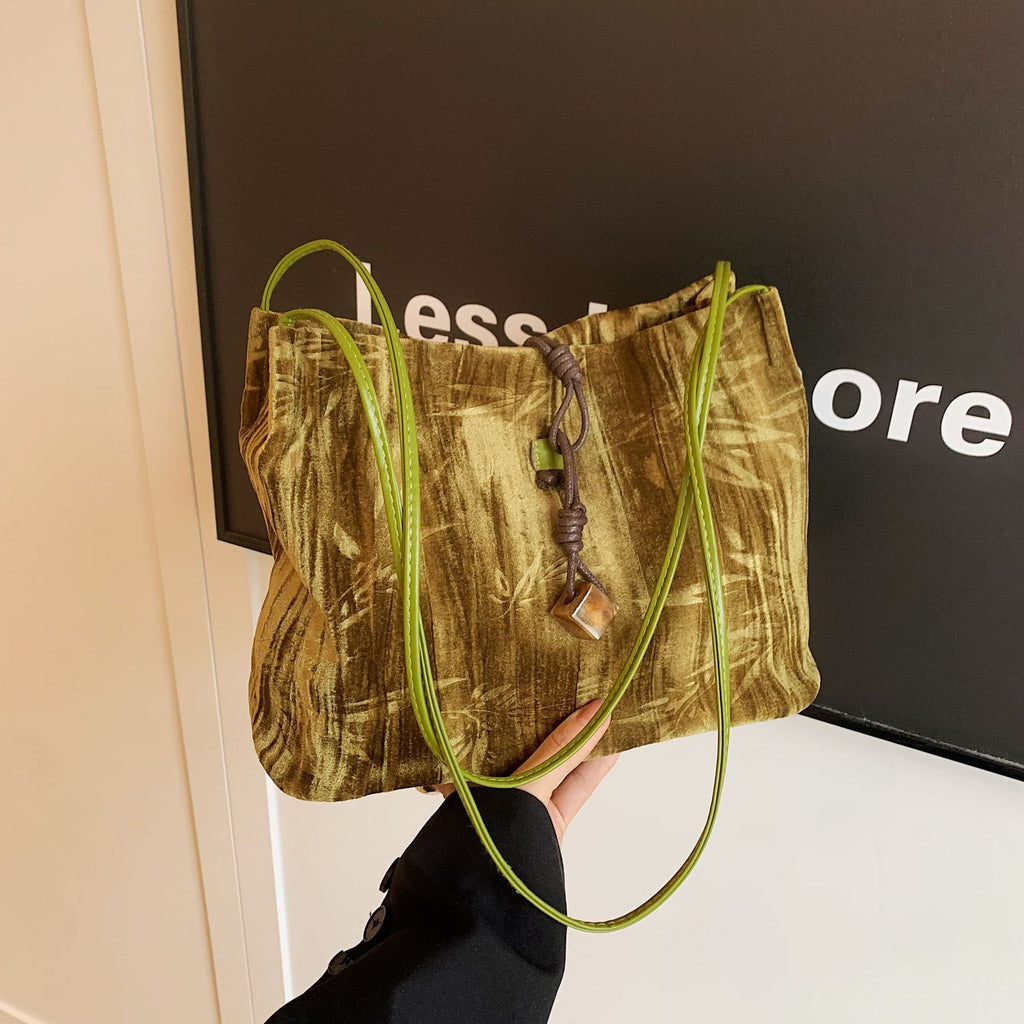 Chic Textured Handheld Tote Bag