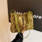 Chic Textured Handheld Tote Bag