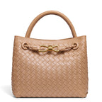 Elegant Braided Leather Tote