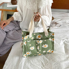 WoFloral Print Utility Tote Bag