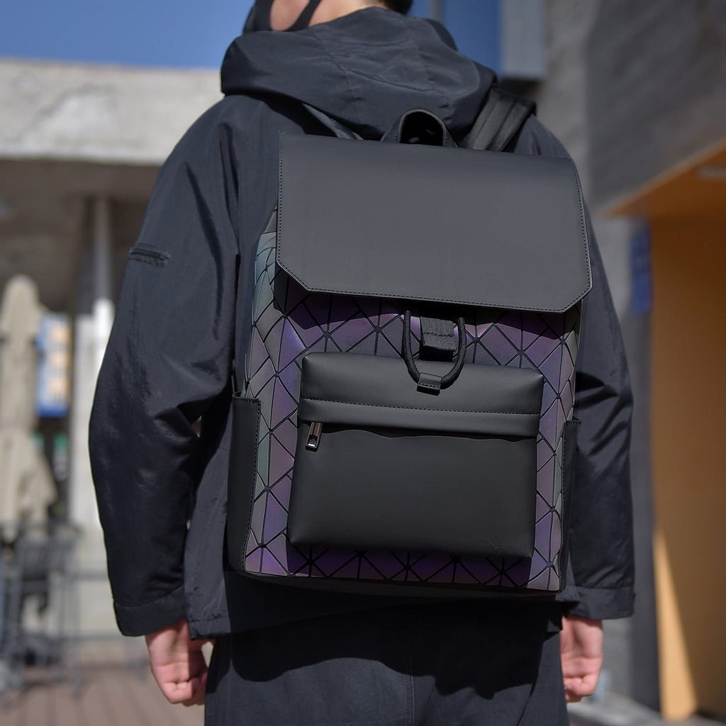 Trendy Geometric Print Backpack