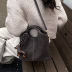 Women supple hobo bag with removable mini wallet