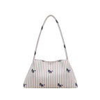 WoChic Embroidered Striped Shoulder Bag