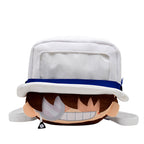 Plush backpack with clear window