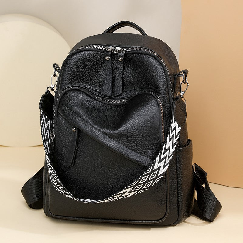 Stylish Leather Backpack Calm Wears