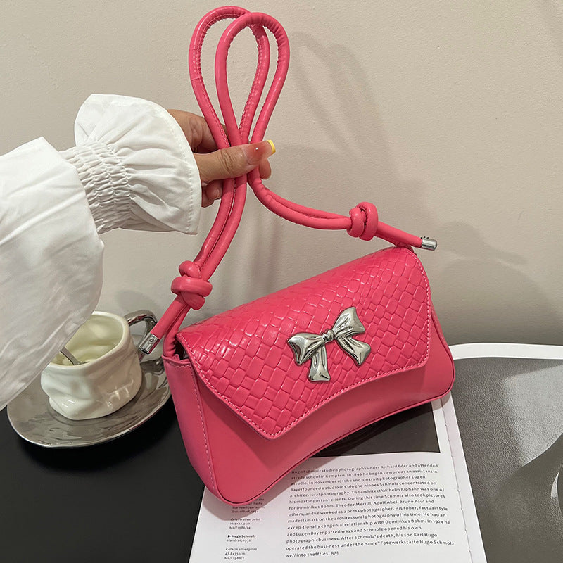 Chic Bow-Detail Handheld Clutch Bag