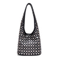 Studded Leather Shoulder Bag