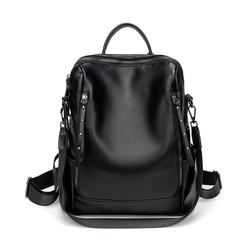 Structured Leather Backpack