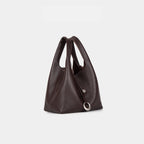 Women's elegant tote bag with innovative closure-https://detail.1688.com/offer/1034764902308.html-Calm Wears-Ebony Brown-191118-Calm Wears