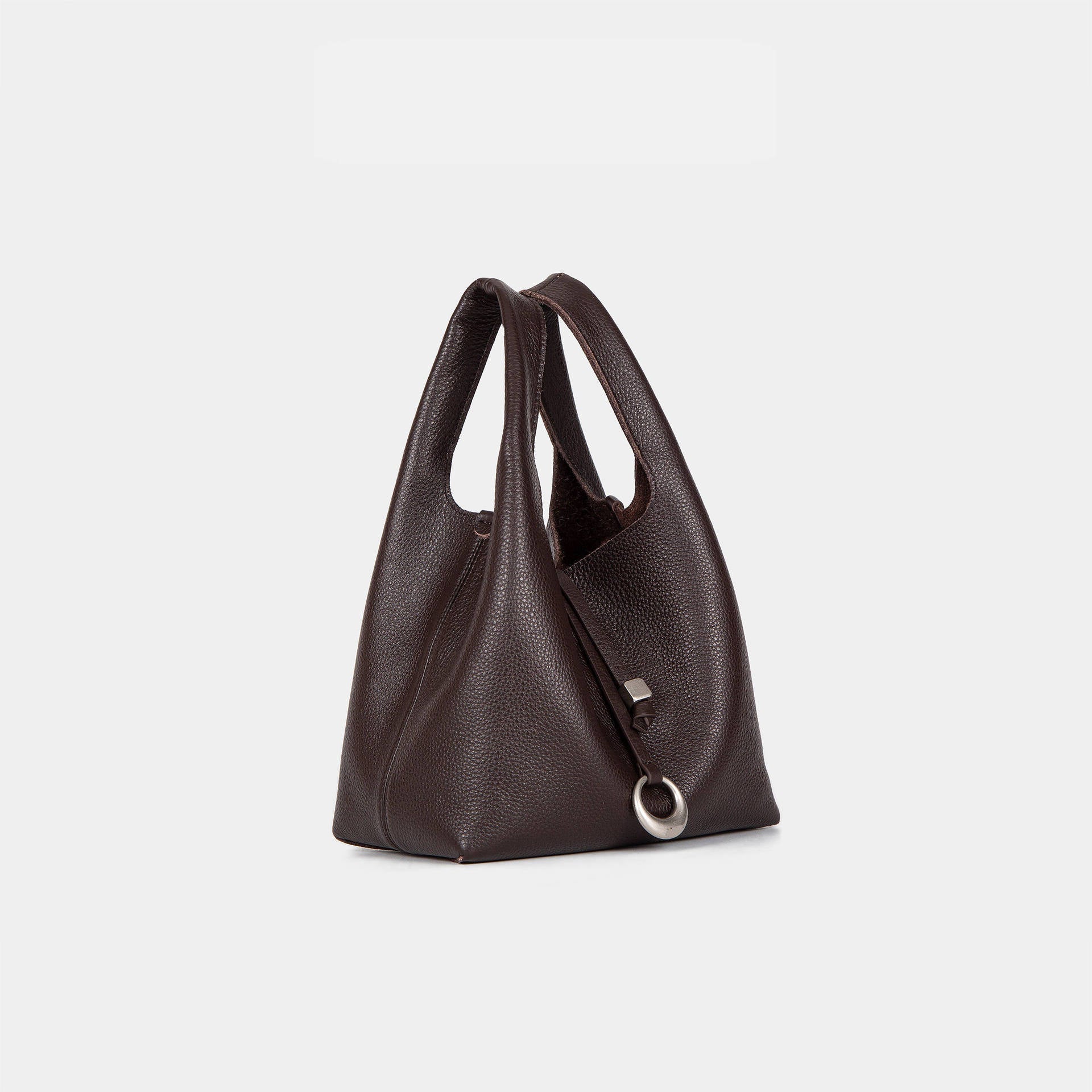 Women's elegant tote bag with innovative closure-https://detail.1688.com/offer/1034764902308.html-Calm Wears-Ebony Brown-191118-Calm Wears