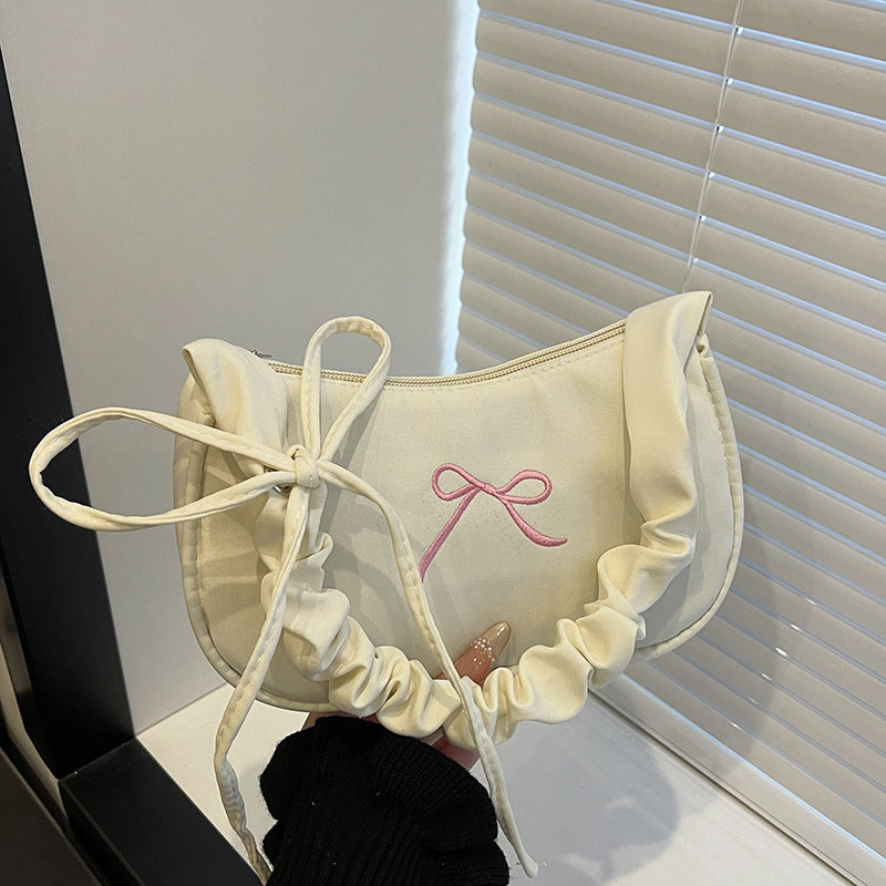 WoElegant Bow-Embellished Crossbody Bag