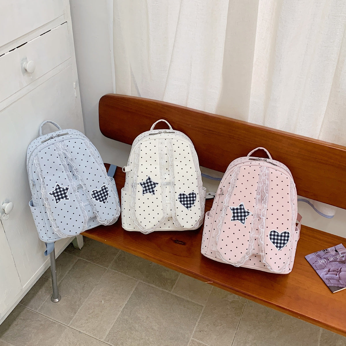 Fashionable Polka Dot Backpack