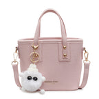 Women’s mini bag with detachable plush pendant